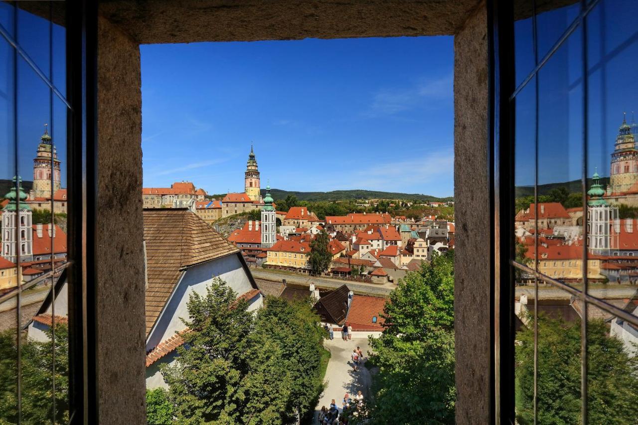 Hotel Ruze Český Krumlov Exteriör bild View of the old town